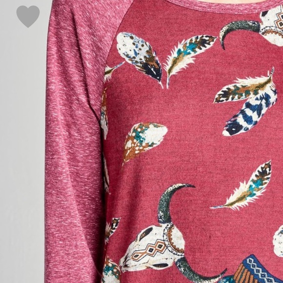 2 left❤️2 for $40❤️longhorn tribal print top - Picture 7 of 9